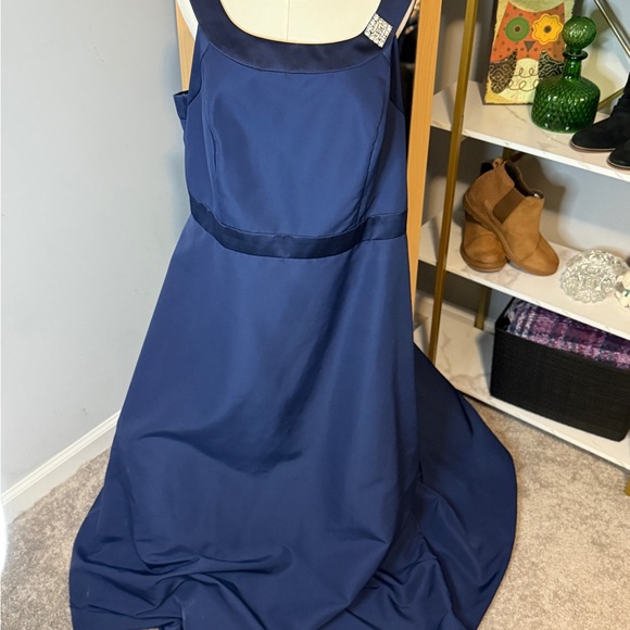 David's Bridal Dresses & Skirts - David's Bridal Midnight Blue Maxi Dress
